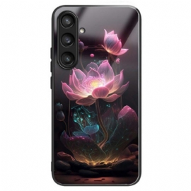 Κάλυμμα Samsung Galaxy S25 Plus 5g Λωτός Από Σκληρυμένο Γυαλί Σιλικόνης