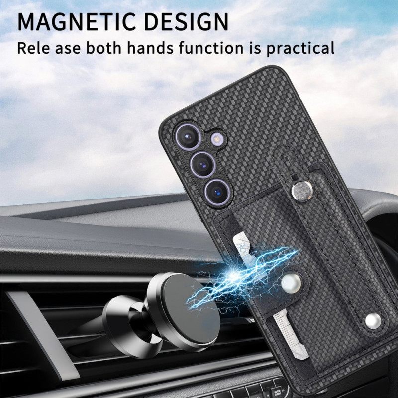 Κάλυμμα Samsung Galaxy S25 Plus 5g Λουράκι Και Θήκη Καρτών