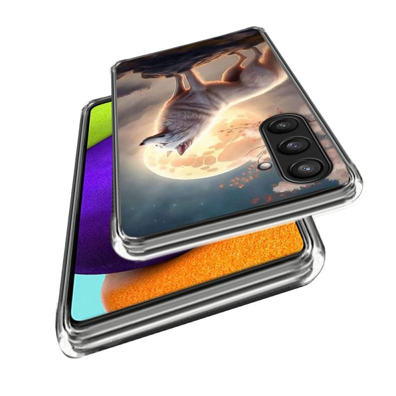 Κάλυμμα Samsung Galaxy S25 Plus 5g Λύκος Στο Φεγγάρι