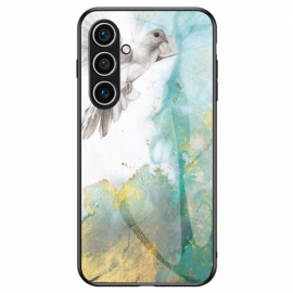 Κάλυμμα Samsung Galaxy S25 Plus 5g Μάρμαρο Σκληρυμένο Γυαλί Σιλικόνης