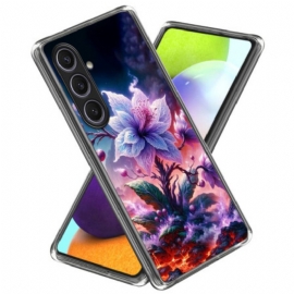 Κάλυμμα Samsung Galaxy S25 Plus 5g Μωβ Λουλούδια
