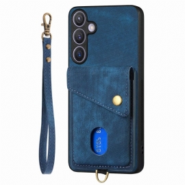 Κάλυμμα Samsung Galaxy S25 Plus 5g Πολυλειτουργικό Εφέ Σουέτ