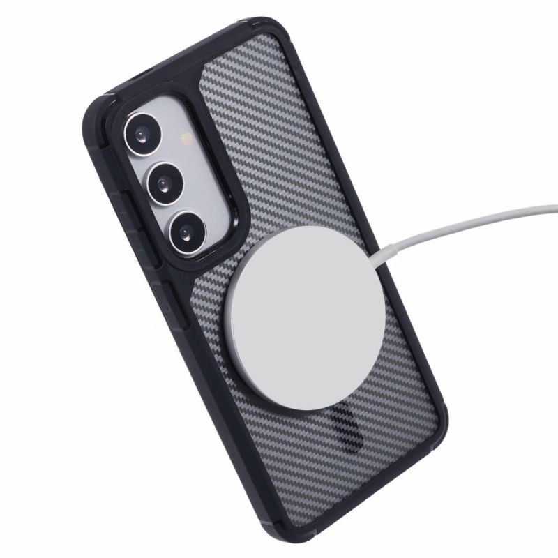 Κάλυμμα Samsung Galaxy S25 Plus 5g Συμβατό Με Ίνες Άνθρακα Magsafe