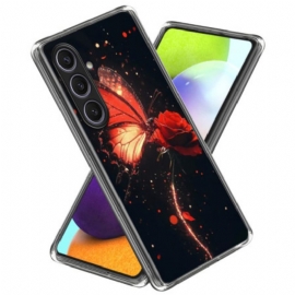 Κάλυμμα Samsung Galaxy S25 Plus 5g Θήκες Κινητών Κόκκινη Πεταλούδα