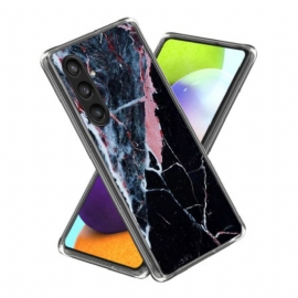Κάλυμμα Samsung Galaxy S25 Plus 5g Θήκες Κινητών Μαύρο Και Ροζ Μάρμαρο