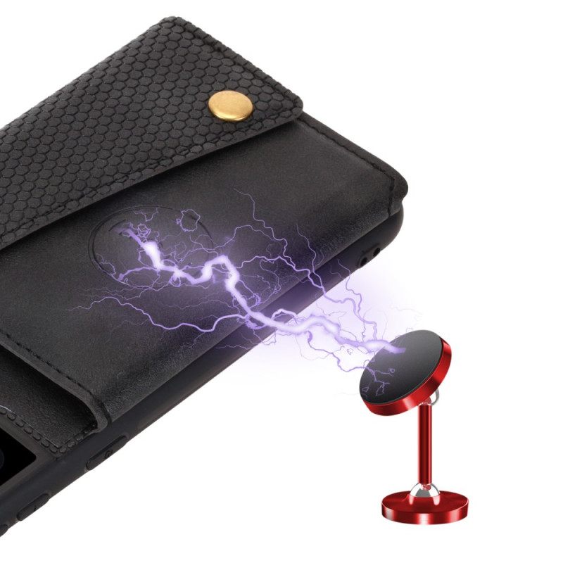 Κάλυμμα Samsung Galaxy S25 Plus 5g Θήκη Καρτών Από Τεχνητό Δέρμα