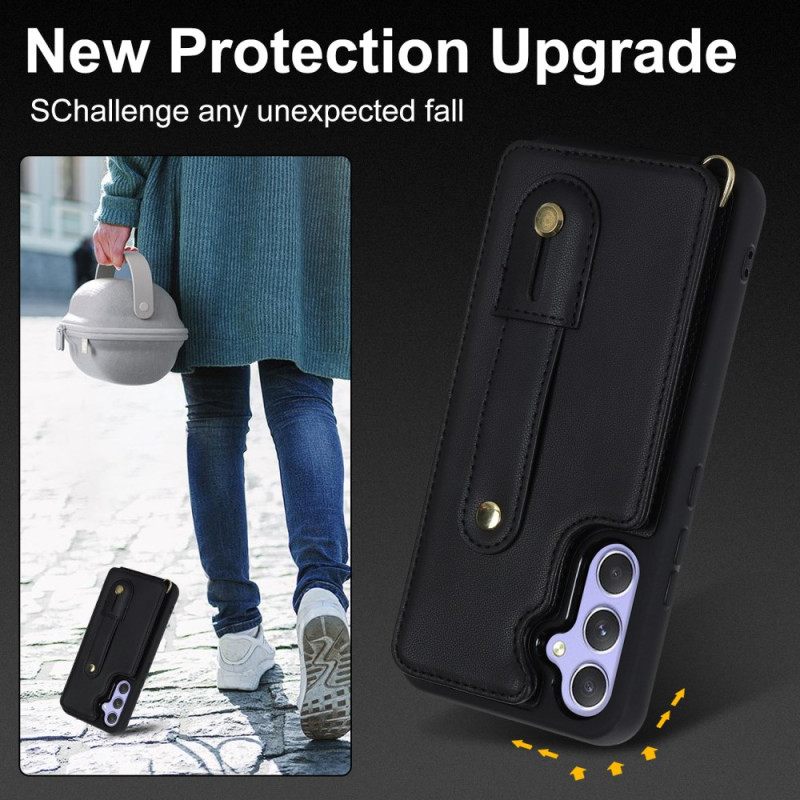 Κάλυμμα Samsung Galaxy S25 Plus 5g Θήκη Καρτών Και Λουράκι