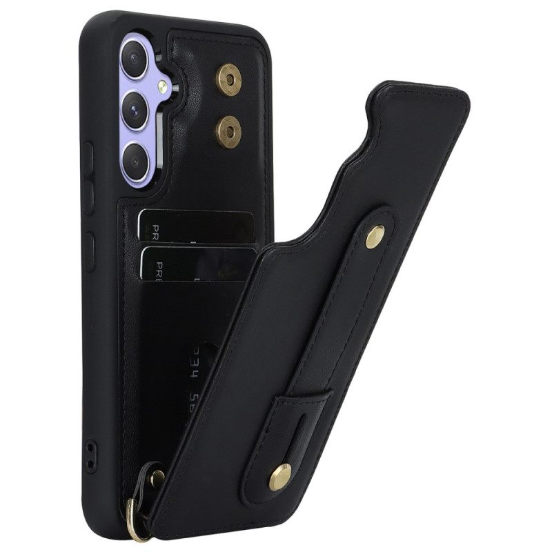 Κάλυμμα Samsung Galaxy S25 Plus 5g Θήκη Καρτών Και Λουράκι