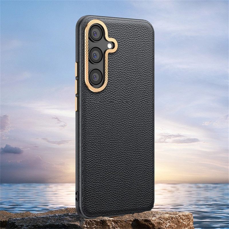 Κάλυμμα Samsung Galaxy S25 Plus 5g Υφή Δέρματος Από Τεχνητό Δέρμα