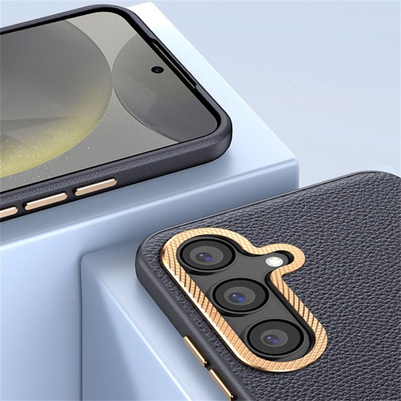 Κάλυμμα Samsung Galaxy S25 Plus 5g Υφή Δέρματος Από Τεχνητό Δέρμα