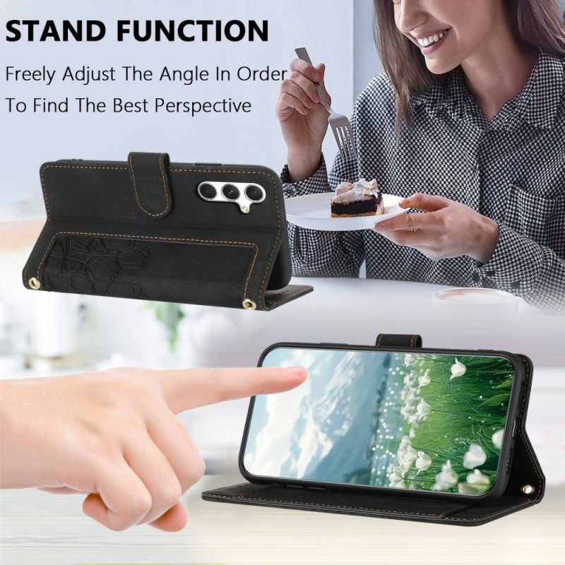 Θηκη Κινητου Samsung Galaxy S25 Plus 5g Θήκες Κινητών Λουλουδάτο Εφέ Σουέτ