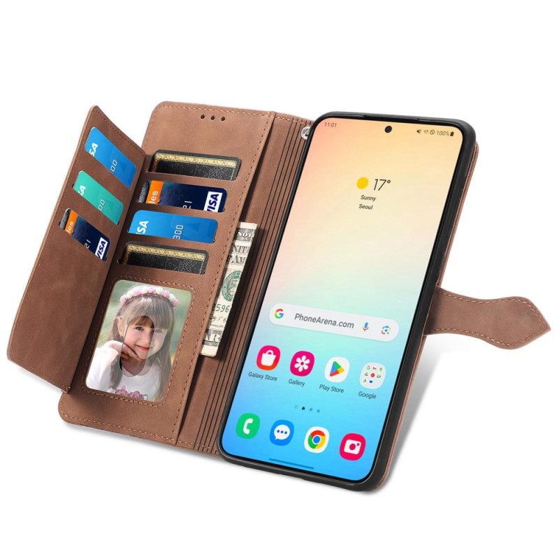 Θηκη Κινητου Samsung Galaxy S25 Plus 5g Θήκες Κινητών Λουράκι Δαντέλας Με Εφέ Σουέτ