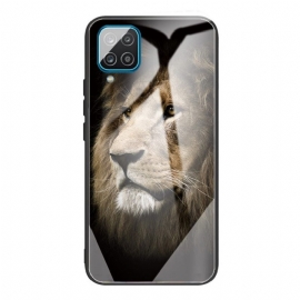 θηκη κινητου Samsung Galaxy M32 Lion Head Tempered Glass