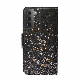 Κάλυμμα Samsung Galaxy S21 Plus 5G Αστέρια Και Πούλιες Με Κορδόνι