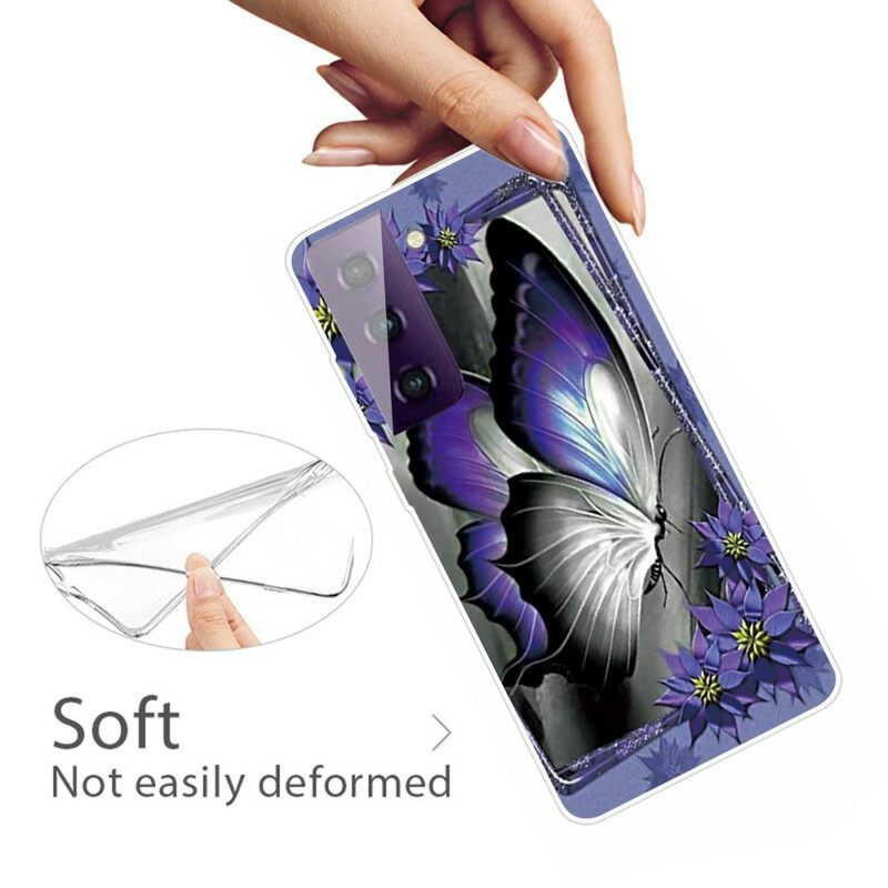 θηκη κινητου Samsung Galaxy S21 Plus 5G Βασιλική Πεταλούδα
