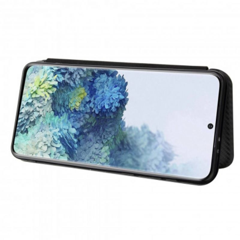 θηκη κινητου Samsung Galaxy S21 Plus 5G Θήκη Flip Ίνα Άνθρακα