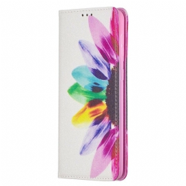 θηκη κινητου Samsung Galaxy S21 Plus 5G Θήκη Flip Λουλούδι Ακουαρέλας