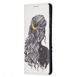 θηκη κινητου Samsung Galaxy S21 Plus 5G Θήκη Flip Όμορφα Μαλλιά