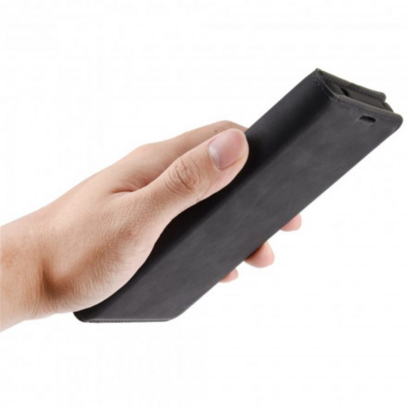 θηκη κινητου OnePlus 9 Θήκη Flip Εφέ Δέρματος Από Μαλακό Μετάξι