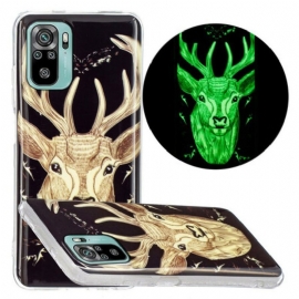 θηκη κινητου Poco M5s Fluorescent Majestic Deer