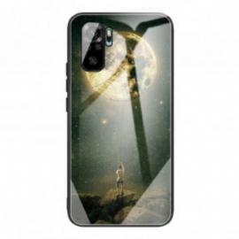 Θήκη Poco M5s Moon Man Tempered Glass