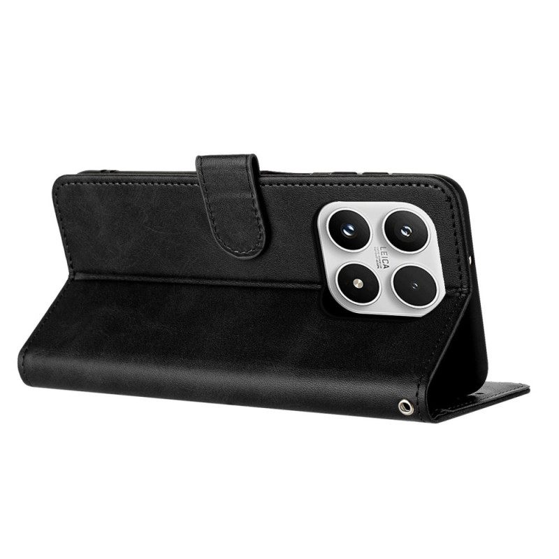 Δερματινη Θηκη Xiaomi 17 Εφέ Δέρματος Με Κορδόνι