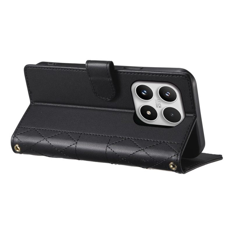 Δερματινη Θηκη Xiaomi 17 Καπιτονέ Με Λουράκια