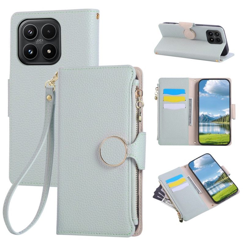 Δερματινη Θηκη Xiaomi 17 Πορτοφόλι Με Φερμουάρ Σιλικόνης