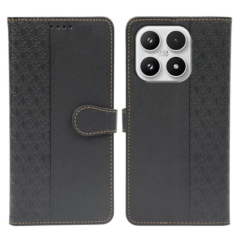 Δερματινη Θηκη Xiaomi 17 Τετράφυλλο Clover Σιλικόνης