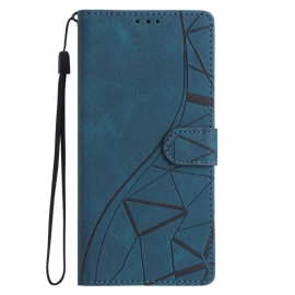 Δερματινη Θηκη Xiaomi 17 Τριγωνικό Σχέδιο