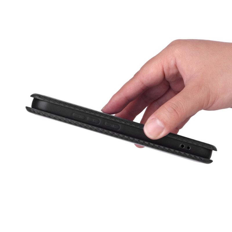 Δερματινη Θηκη Xiaomi 17 Υφή Από Ίνες Άνθρακα Σιλικόνης