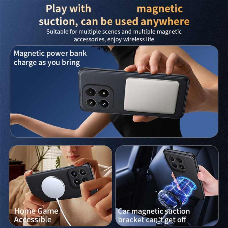 Κάλυμμα Xiaomi 17 Δερμάτινο Στυλ Magsafe