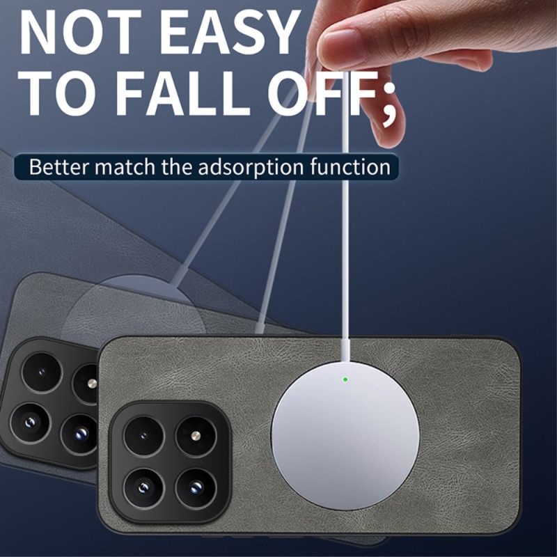 Κάλυμμα Xiaomi 17 Εφέ Δέρματος Magsafe Σιλικόνης