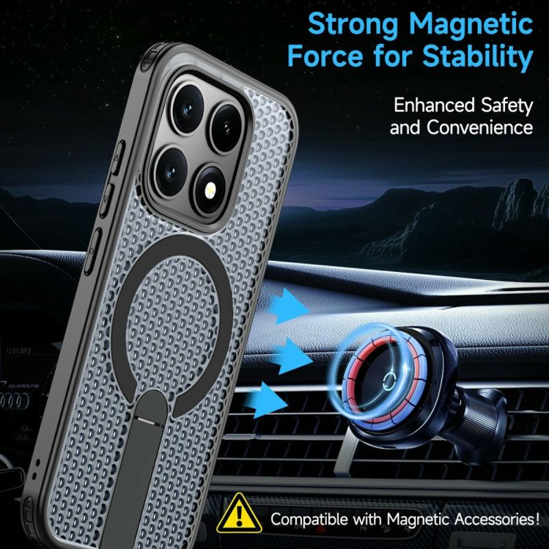 Κάλυμμα Xiaomi 17 Μαγνητική Υφή Πλέγματος Με Βάση Στήριξης