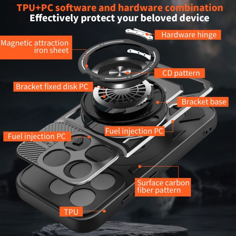 Κάλυμμα Xiaomi 17 Μαγνητικό Με Περιστρεφόμενη Βάση Σιλικόνης