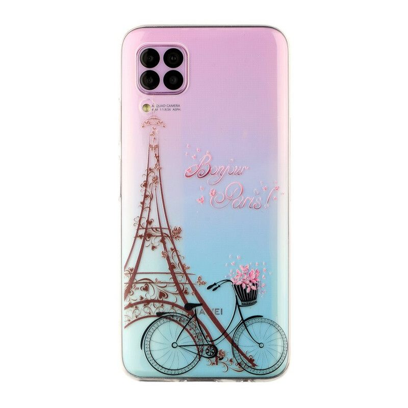 Θήκη Huawei P40 Lite Διαφανές Bonjour Paris