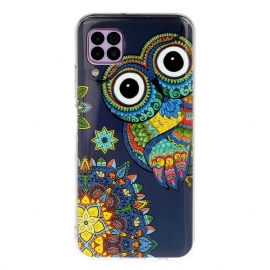 θηκη κινητου Huawei P40 Lite Fluorescent Owl Mandala