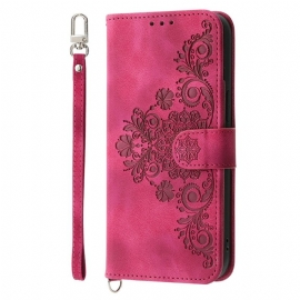 Δερματινη Θηκη Sony Xperia 1 Vii Εφέ Δαντέλας Σουέτ