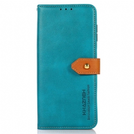 Δερματινη Θηκη Sony Xperia 1 Vii Khazneh Χρυσό Κούμπωμα Σιλικόνης