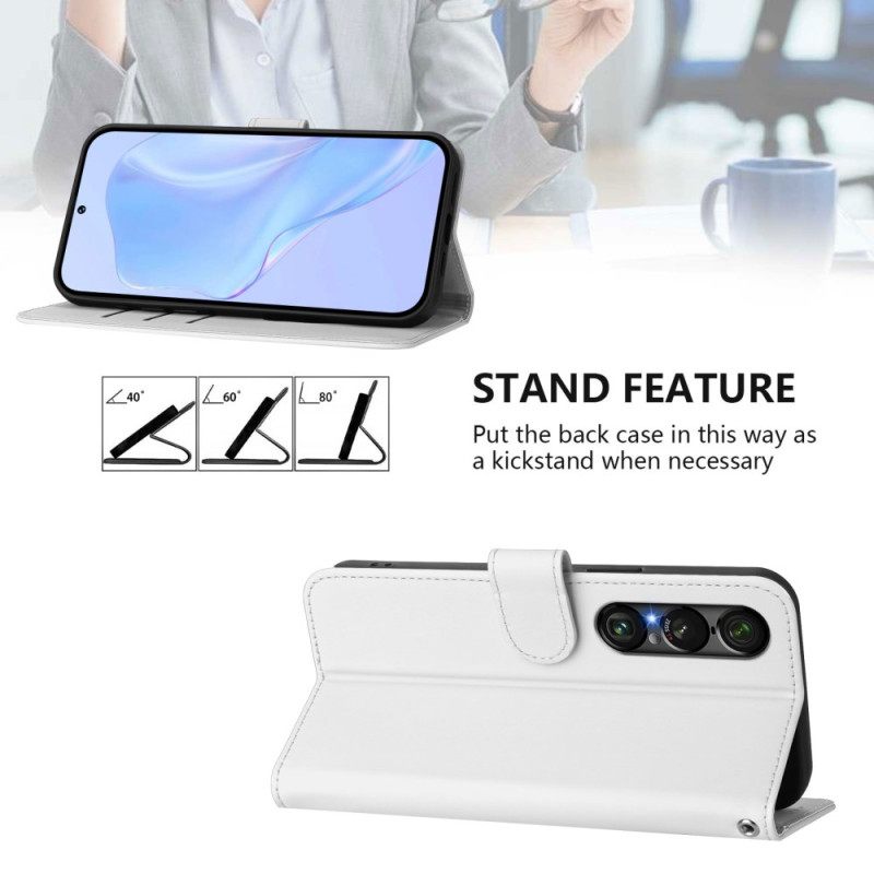 Δερματινη Θηκη Sony Xperia 1 Vii Μονόχρωμο