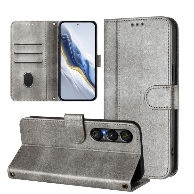 Δερματινη Θηκη Sony Xperia 1 Vii Ρετρό Σχέδιο