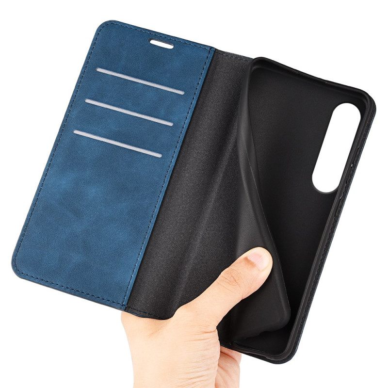 Δερματινη Θηκη Sony Xperia 1 Vii Στυλ Δερμάτινου Σιλικόνης