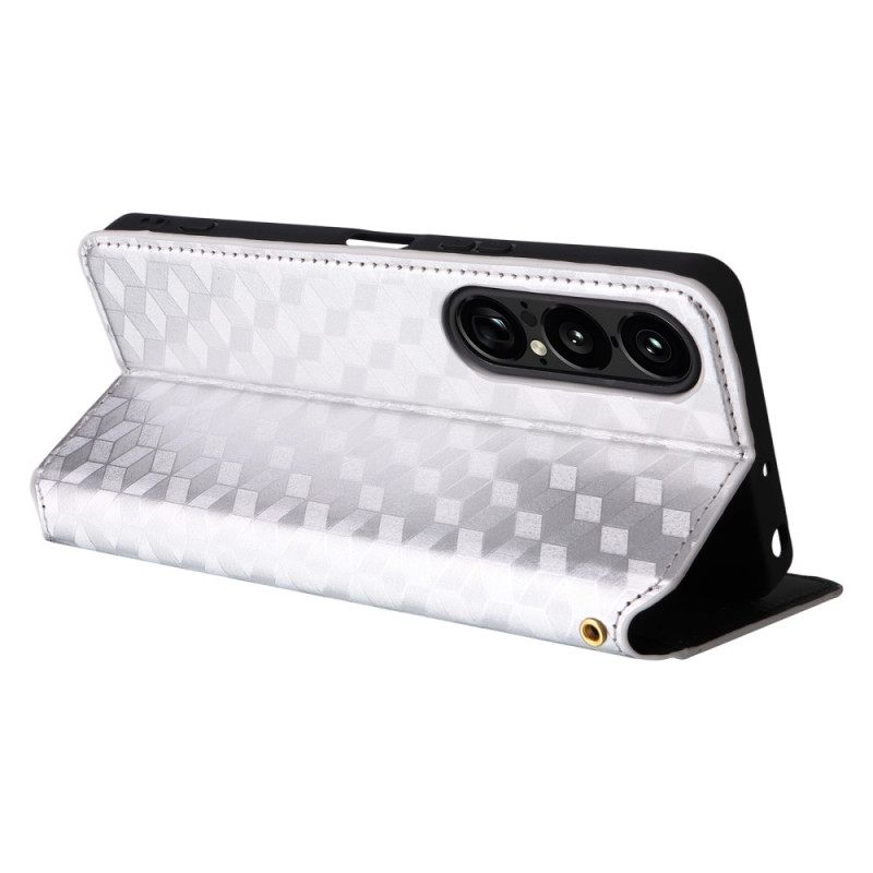 Δερματινη Θηκη Sony Xperia 1 Vii Τρισδιάστατα Διαμάντια