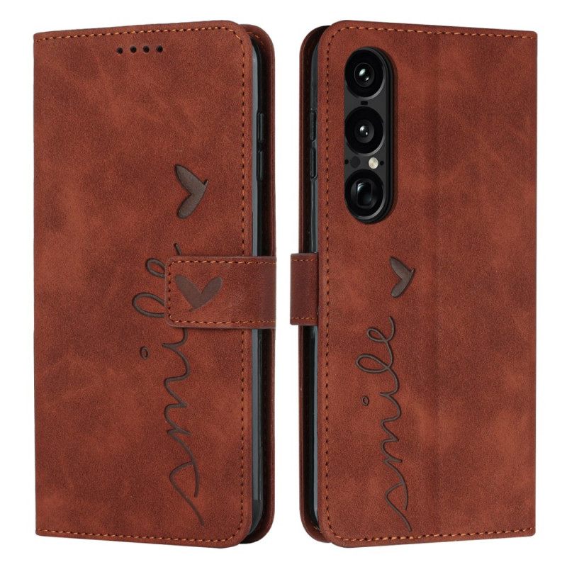 Δερματινη Θηκη Sony Xperia 1 Vii Χαμόγελο