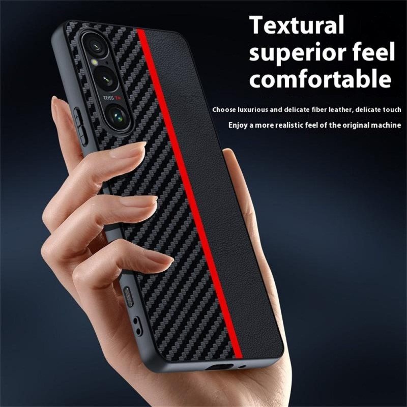 Κάλυμμα Sony Xperia 1 Vii Ανθρακονήματα Σιλικόνης