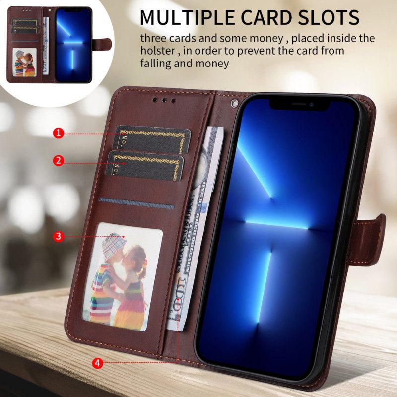 Θηκη Κινητου Sony Xperia 1 Vii Απλό Δέρμα Με Τεχνητό Δέρμα