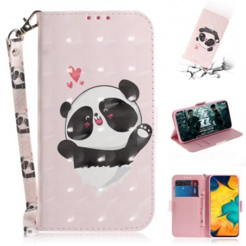 Κάλυμμα Samsung Galaxy A30 / A20 με κορδονι Panda Love Strap