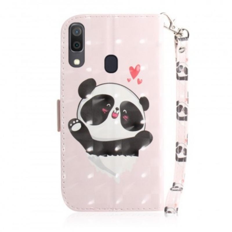 Κάλυμμα Samsung Galaxy A30 / A20 με κορδονι Panda Love Strap