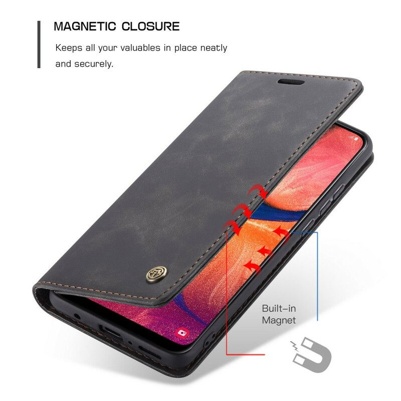 θηκη κινητου Samsung Galaxy A30 / A20 Θήκη Flip Caseme Faux Leather