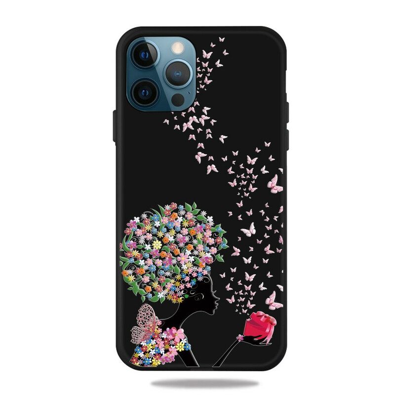 Θήκη iPhone 13 Pro Γυναίκα Με Κεφαλή Λουλουδιών